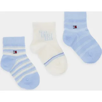 Dětské ponožky Tommy Hilfiger 3-pack 701236342.9BYA modrá 55X, vel. 19/22