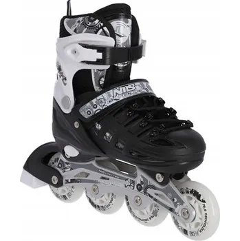 Kolečkové brusle Brusle 2v1 Nastavitelné 4v1 s Vyměnitelným Podvozkem NILS EXTREME L 39-42 PU ABEC-7