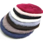 Baret dámský Angora - ČERNÁ