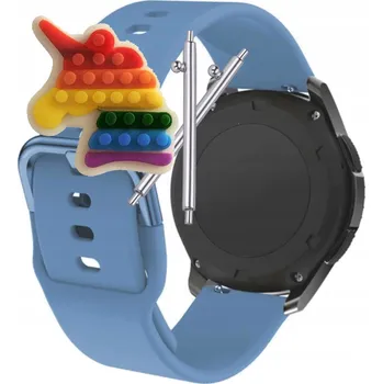 Pouzdro na mobilní telefon Řemínek Řemínek pro Noise ColorFit Pro 5 Max, Silikonový Modrý Smyčka