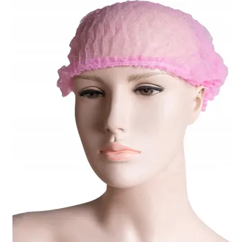 Čepice Netkaná klipsová čepice růžová 100 ks QMS LINE STANDARD