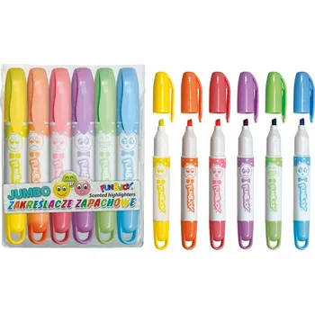 Jumbo vonné zvýrazňovače, 6 barev Fun&Joy