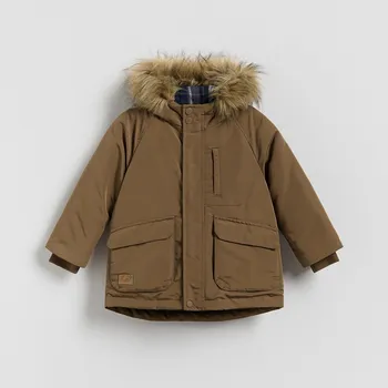 Chlapecká bunda Reserved - Bunda s kapucí - béžová - 827GM-80X - 827GM-80X-98