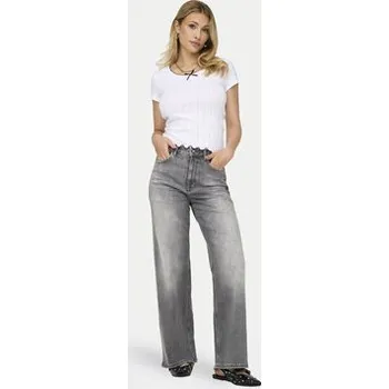 Oblečení a móda ONLY Jeansy Madison 15299800 Šedá Wide Leg M_32