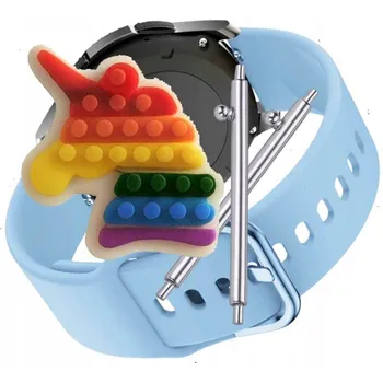 Pouzdro na mobilní telefon Pásek Řemínek pro OnePlus Watch 46 mm, Silikon Modrý Poutko, nastavitelný