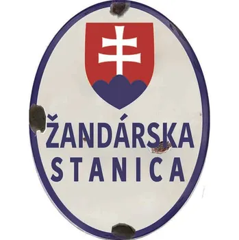 Plechová cedule Cedule Žandárska Stanica
