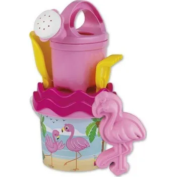 Hračka na písek Androni Sada na písek plameňák s konvičkou - malá