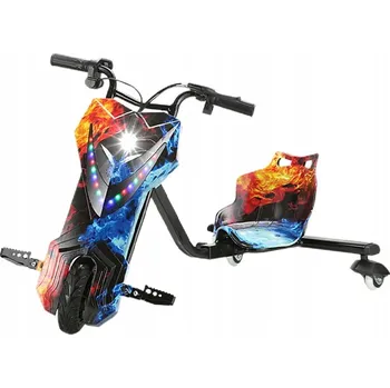 Elektrický skútr Gordon G810 Driftovací elektrická tříkolka, LED, 100 kg, 250 W, 15 km/h