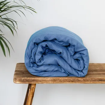 Povlečení TULULUM Lněný povlak na přikrývku COMFORT MARINE Rozměr přikrývky: 140 x 220 cm