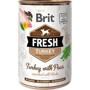 Krmivo pro psa Konzerva BRIT Fresh Turkey with Peas (400g)
