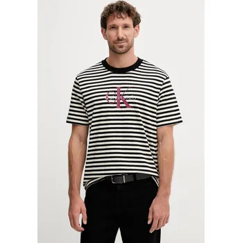 Pánské tričko Bavlněné tričko Calvin Klein Jeans LV04RD204G černá 99X, vel. M