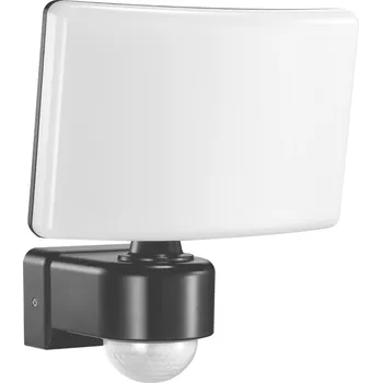 TOS LED 30W zahradní reflektor s PIR čidlem pohybu, 2200lm, IP65, 4000K, PC, šedý