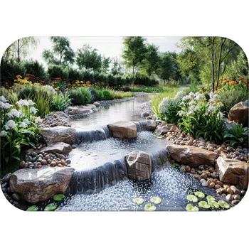 Koupelnová předložka KOUPELNOVÝ PŘEDLOŽKA | RYCHLESCHNOUCÍ VODĚODOLNÁ 40x60 MĚKKÁ PROTISKLUZOVÁ