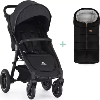 Kočárek PETITE&MARS Kočárek sportovní Street2 Air Black + PETITE&MARS fusak Jibot ZDARMA Perfect Black