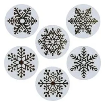 Set školních potřeb Naklejki papierowe na taśmie Śnieżynki 25mm 500szt