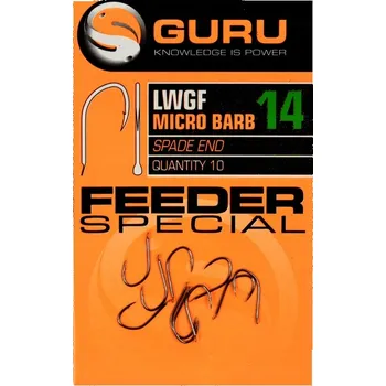 Rybářský háček Háčky Guru LWGF s protihrotem, 10 ks