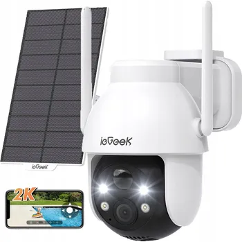 IP kamera SOLÁRNÍ WIFI KAMERA 3MPX SMART VENKOVNÍ OTOČNÁ IP BEZDRÁTOVÁ S ALARMEM