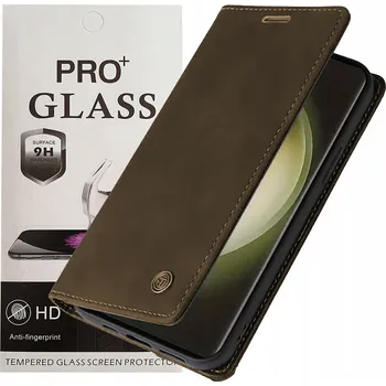 Pouzdro na mobilní telefon Pouzdro s klopou Audioimp pro Samsung, Galaxy A52 5G, Galaxy A52s 5G, hnědé