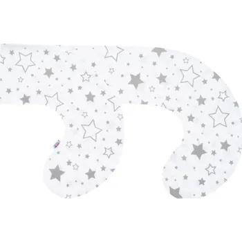 Kojící polštář Povlak na kojící polštář ve tvaru C New Baby Hvězdy šedé