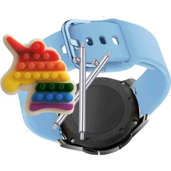 Pouzdro na mobilní telefon Řemínek / Pásek Řemínek pro Rubicon RNCE73, Silikonový Modrý Smyčka, nastavitelný