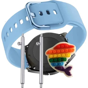 Pouzdro na mobilní telefon Pásek Řemínek pro Noise ColorFit Ultra 3, Silikon Modrý Poutko, nastavitelný