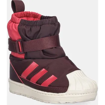 Chlapecké tenisky Dětské tenisky adidas Originals SUPERSTAR 360 WTR BOOT JR5805 burgundské 93X, EUR 20