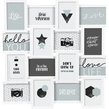 Dekorace do dětského pokoje Nástěnný fotorámeček Gael White 60x60 cm