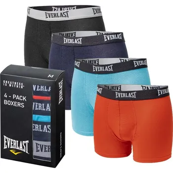 Boxerky Spodní prádlo boxerky bavlněné Everlast, barevné, velikost L, 4-balení