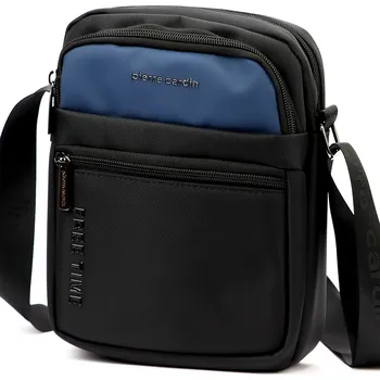 Pierre Cardin Pánská taška přes rameno černá s modrou 2061