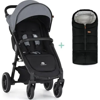 Kočárek PETITEMARS PETITE&MARS Kočárek sportovní Street2 RWS Black Ultimate Grey + PETITE&MARS fusak Jibot ZDARMA