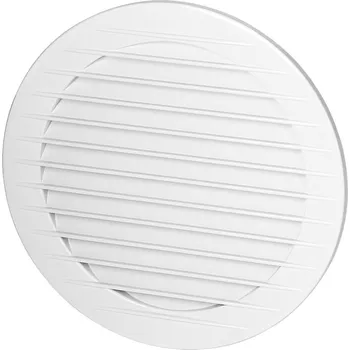 Větrací mřížka Kulatá ventilační mřížka s sítí ?120, bílá