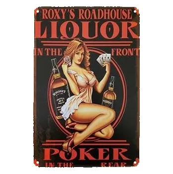 Plechová cedule Cedule Liquor Poker