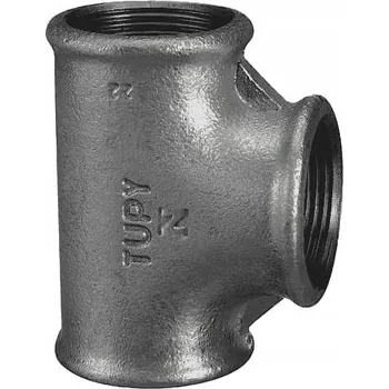 rozdělovač topení T-rozdělovač 3/4" černý