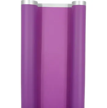 Fólie na balení Satén 50 cm x 8 m Fialová stříbrná páska S-20
