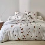 Blancheporte Bavlněné povlečení Podzim s potiskem bílá napínací prostěradlo 90x190 cm