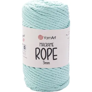 Galanterie Yarn Art Macrame Rope 3 mm 63 m 775 Mint Šňůra