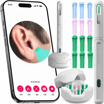 SMART OTOSKOP KAMERA ČIŠTĚNÍ UŠÍ MAZ WIFI HD APLIKACE ENDOSKOP
