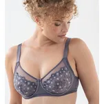 Blancheporte Zmenšující podprsenka z vyšívaného tylu Oliena, s kosticemi šedá 95E