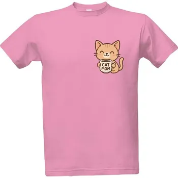 Pánské oblečení Tričko s potiskem Kočičí máma - Cat mom pánské