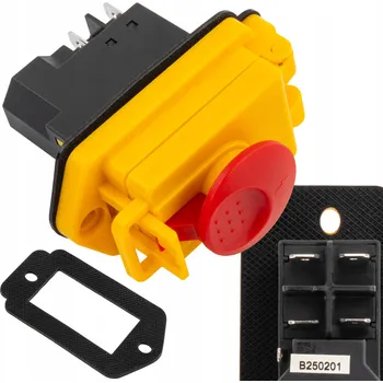 vypínač VYPÍNAČ PRO SOUSTRUH PM-MTM-550T SPÍNAČ MOTORU KRYT TLAČÍTKA 550W 230V