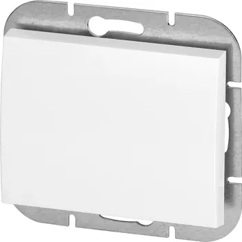 vypínač Zapuštěný jednopólový vypínač s osvětlením Onyx, 10A, 250V, WP-1O/S, bílá