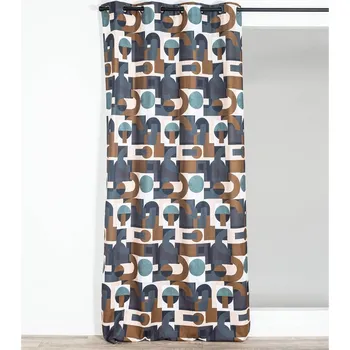 Sprchový závěs Blancheporte Závěs s geometrickými vzory nám. modrá/karamelová