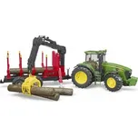 Bruder 3054 John Deere 7930 s přívěsem na klády