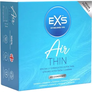 Kondom EXS Air Thin - extra tenké latexové kondomy (48 ks)