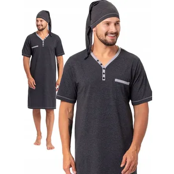 Pánské pyžamo Hotberg pánské pyžamo Bonifacy 357/1 krátký rukáv, velikost XL