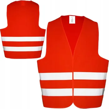 reflexní vesta Výstražná reflexní vesta BOZP oranžová vel. L POLSKÝ CERTIFIKÁT SHODY