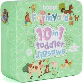 Puzzle BOPPI 10 v 1 Progresivní První Puzzle Farma 30 Dílků