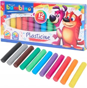 Modelovací hmota Plastelína Bambino 12 barev Měkká modelovací hmota pro děti