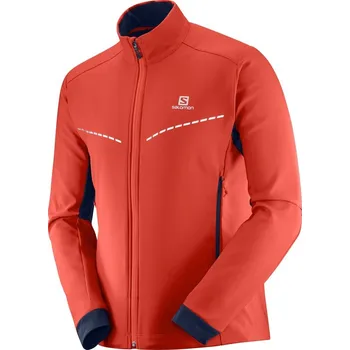 Běžky Bunda Salomon Agile Softshell M fiery red/night sky 18/19 M