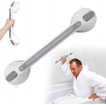 Madlo do koupelny DRŽÁK DO KOUPELNY BEZ VRTÁNÍ NA PŘÍSAVKY POMOCNÉ MADLO PRO SENIORY